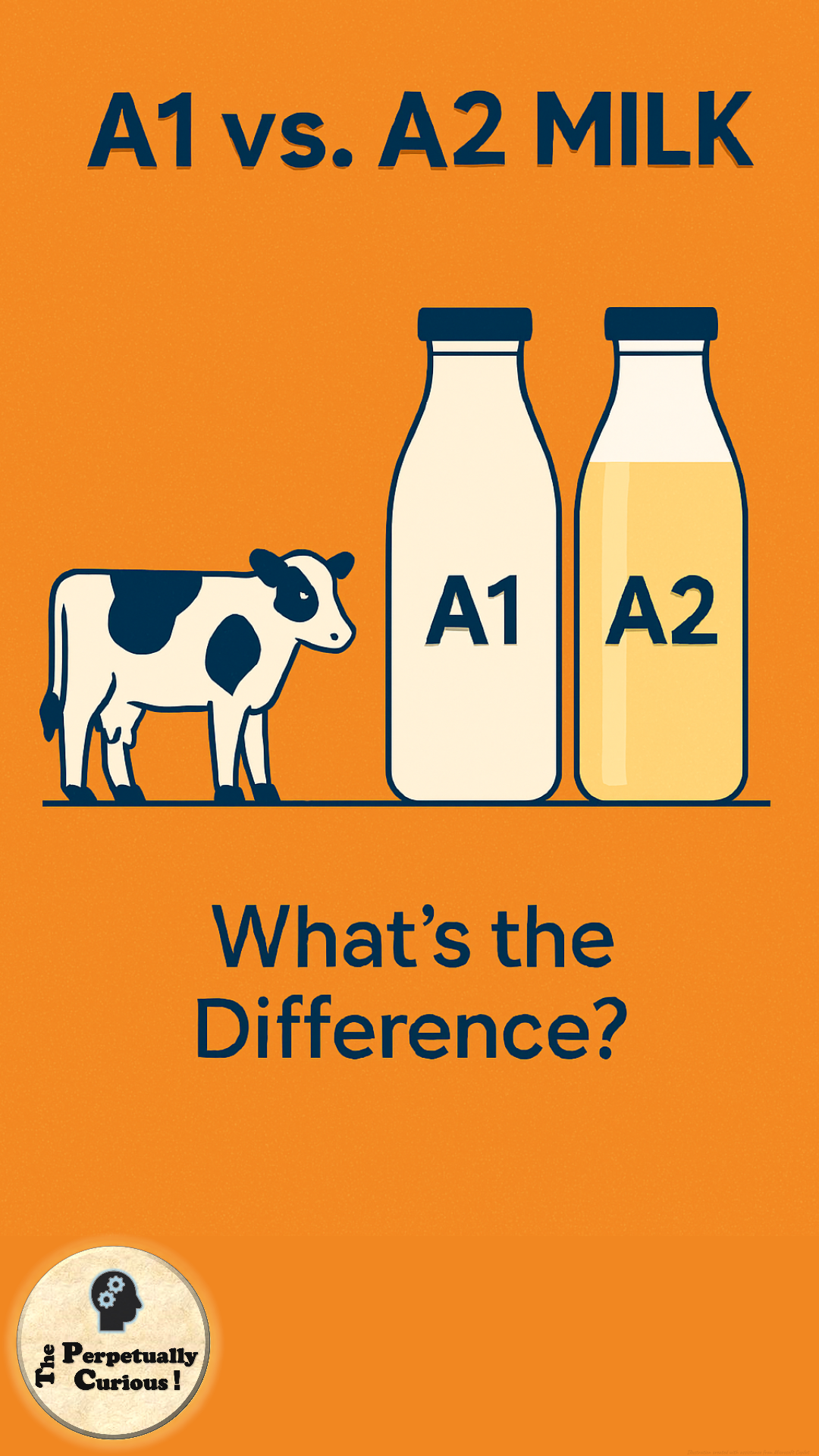 Milk visual introducing A1 and A2 milk proteins in food and lifestyle context