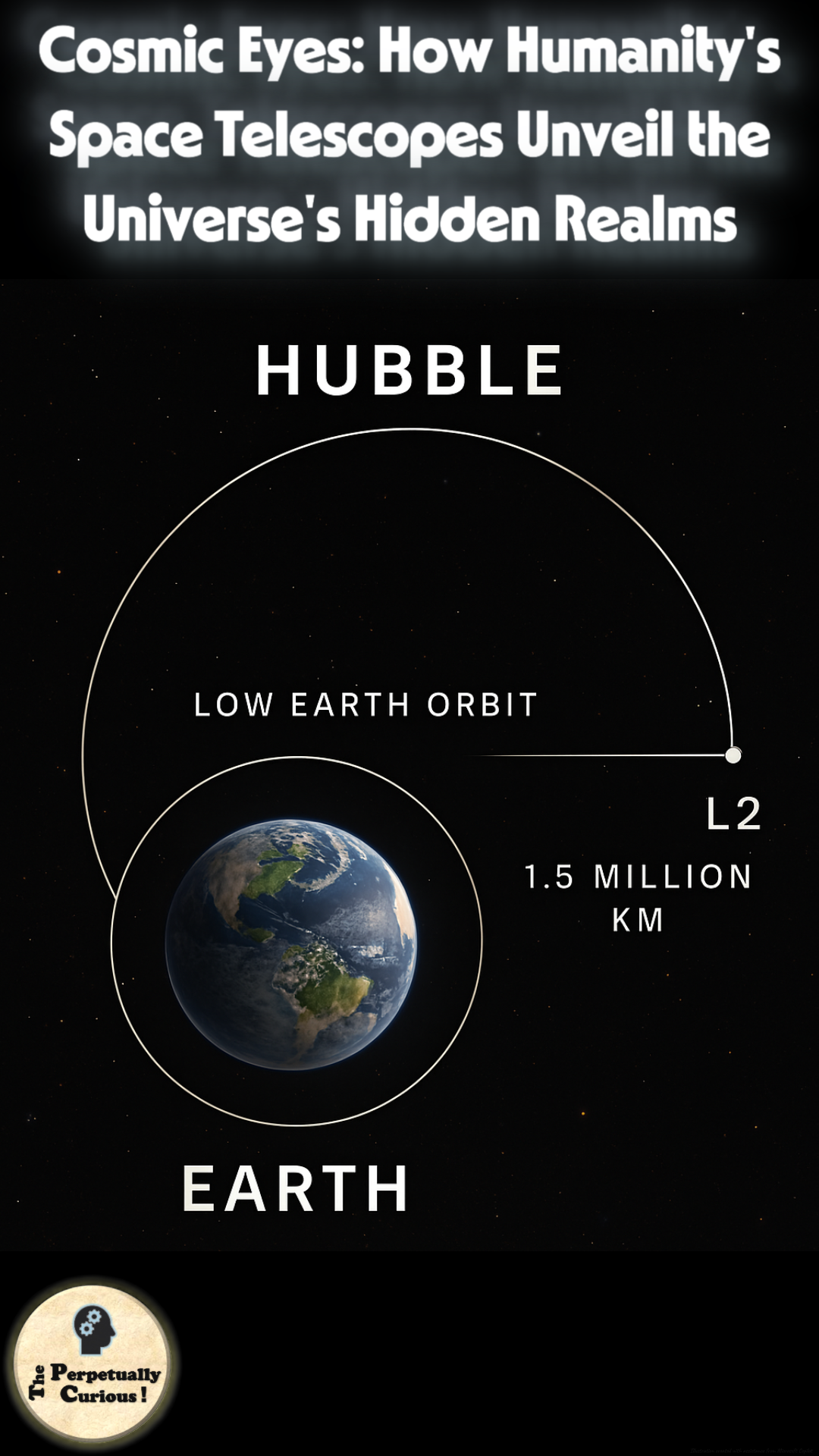 Visual gateway for an article on space telescopes