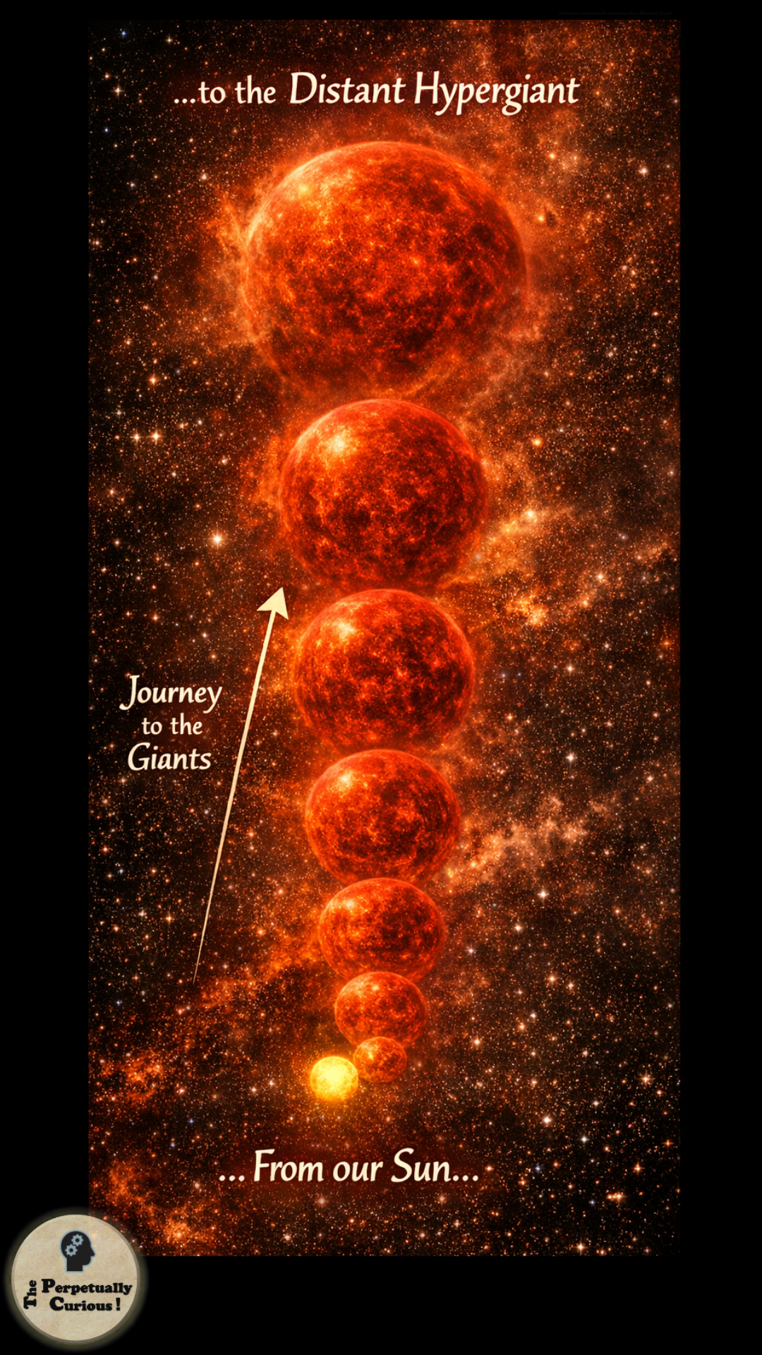 Visual gateway for an article on the 10 largest stars