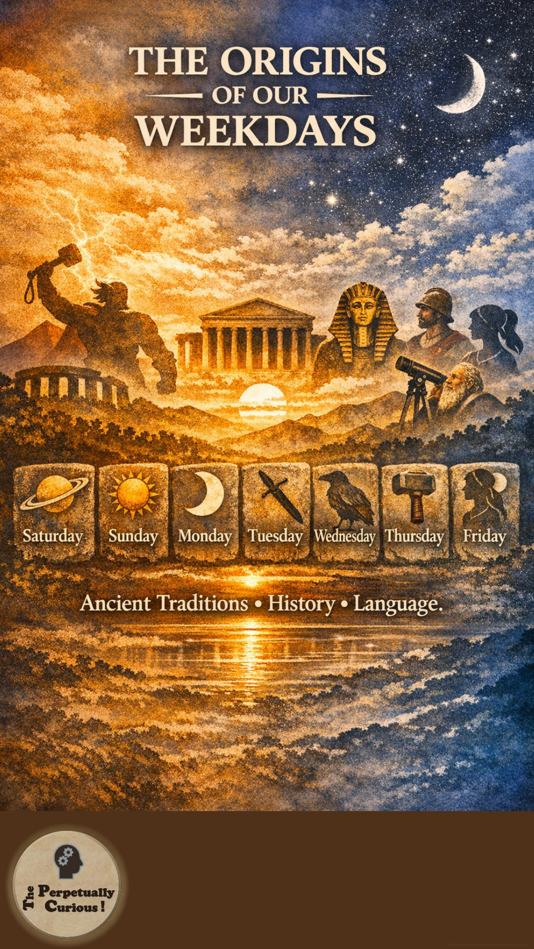 Visual gateway for an article about the origins and meanings of weekday names