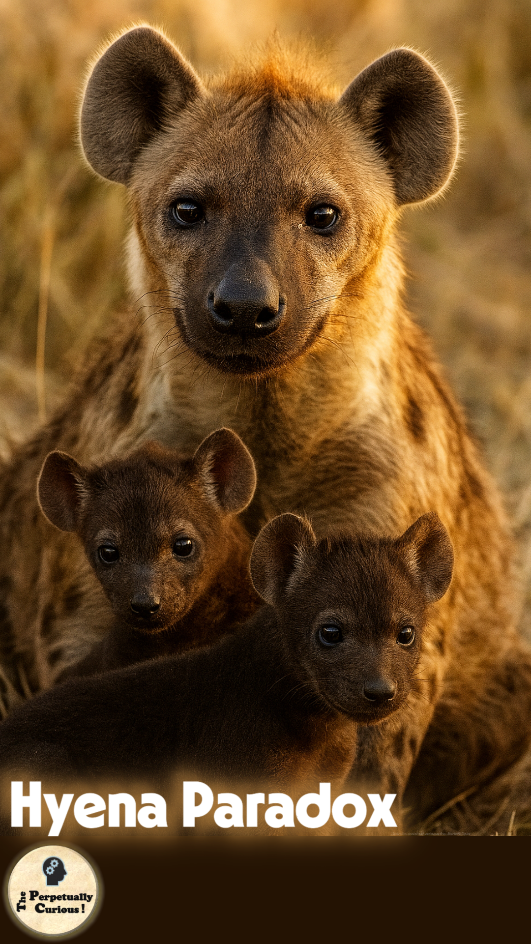 Hyena in a natural wilderness setting