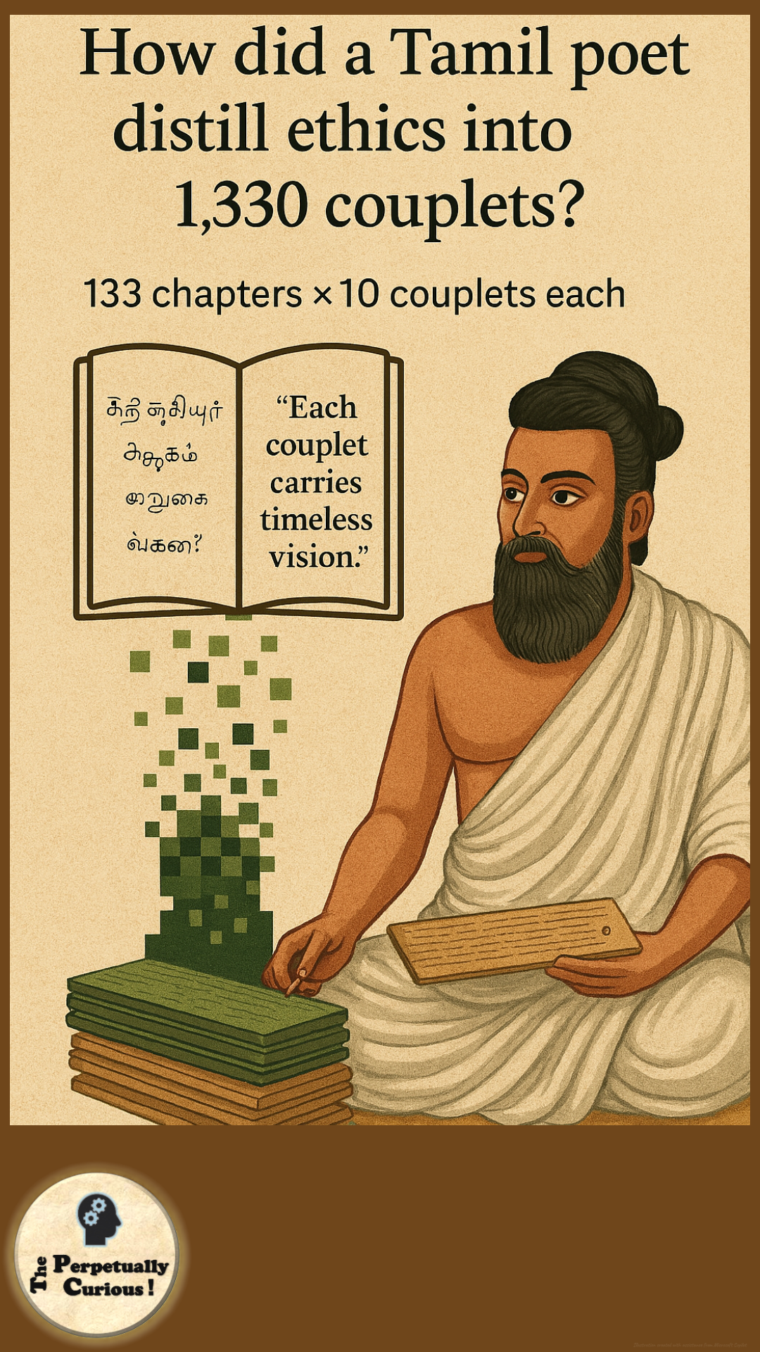 Visual gateway for an article about the Thirukkural and its enduring cultural wisdom
