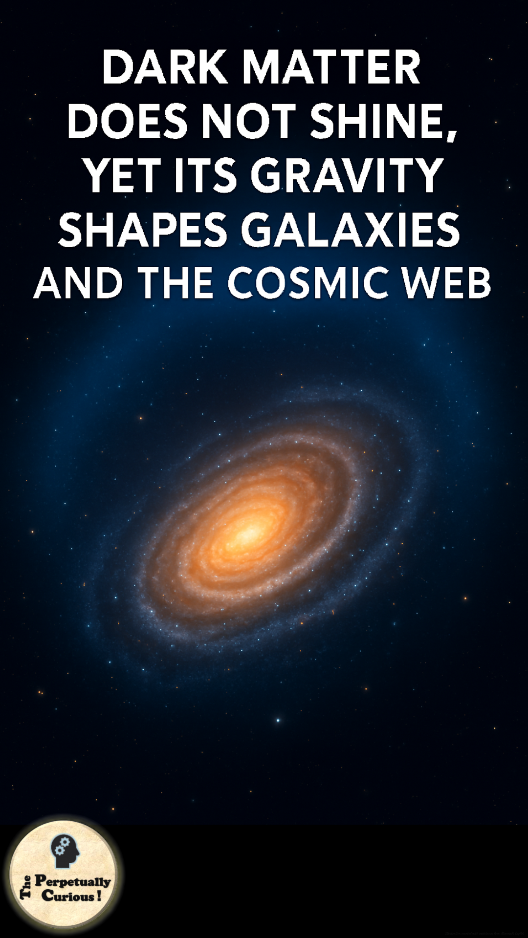 Visual gateway for an article on dark matter