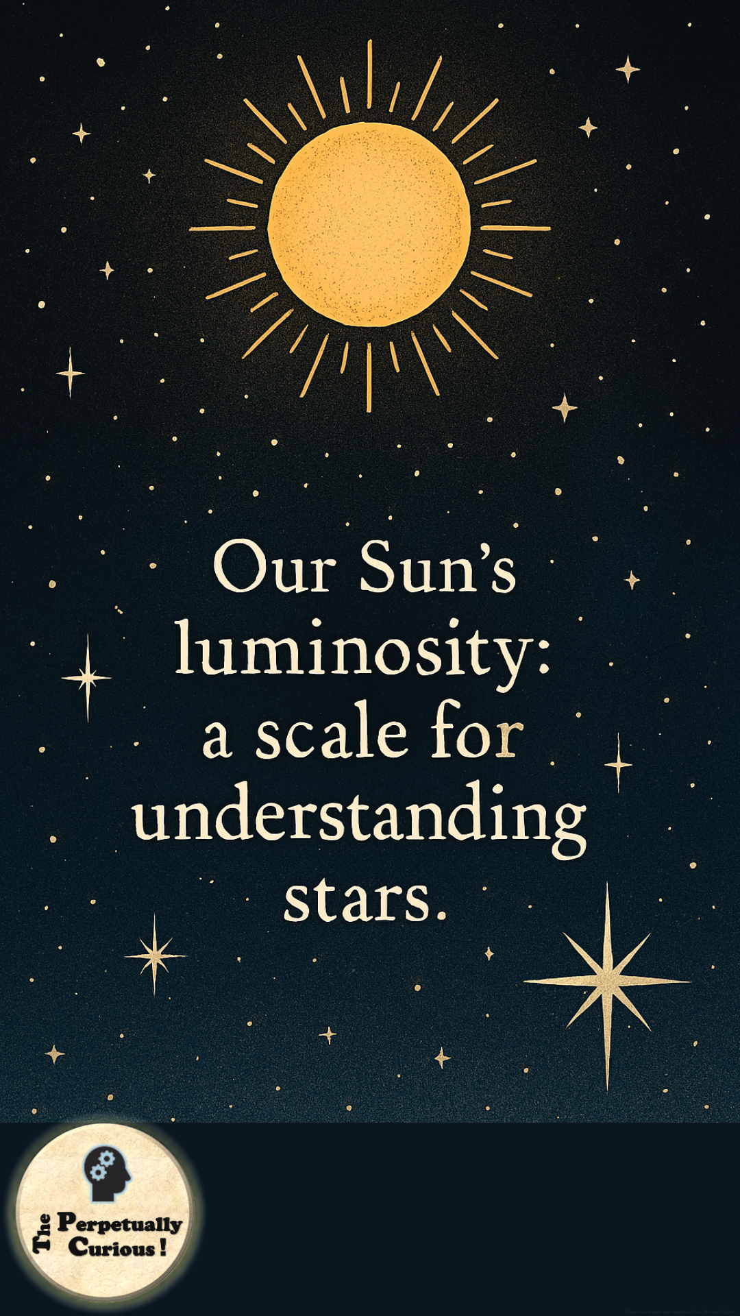 Visual gateway for an article on solar luminosity