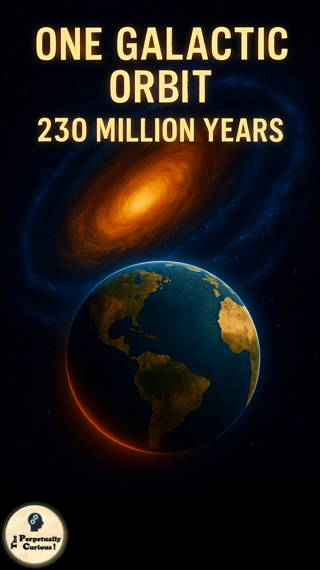 Visual gateway for an article on the galactic year